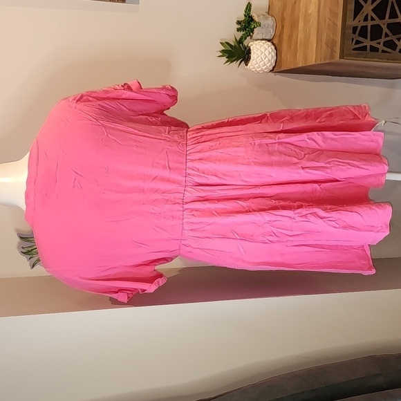 Torrid - Mini Washable Gauze Hi Low Waist Tunic Dress in Pink Sangria Su… - Picture 6 of 13